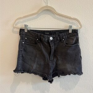 STS Blue Black Distressed Jean Shorts